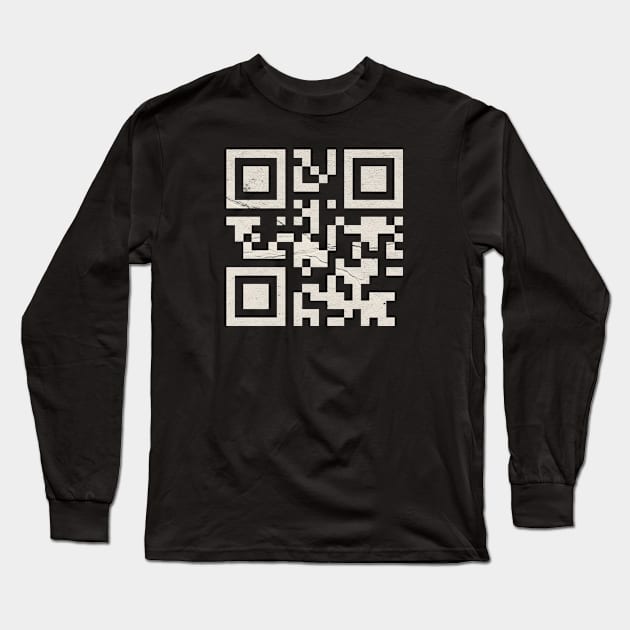 Fuck-You-Qr-Code Long Sleeve T-Shirt by VictoRaxx